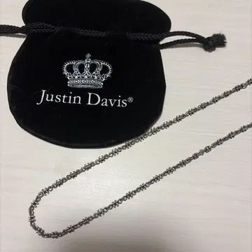 Justin Davis 실버 체인 목걸이