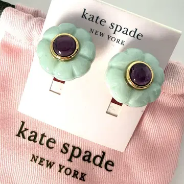 케이트 스페이드 뉴욕 민트 파스텔 그린 귀걸이