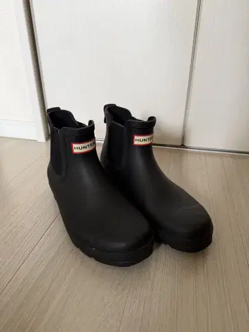 HUNTER 블랙 숏부츠 26cm