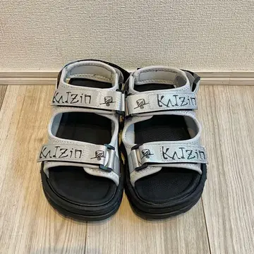 Eve 로고 샌들 실버