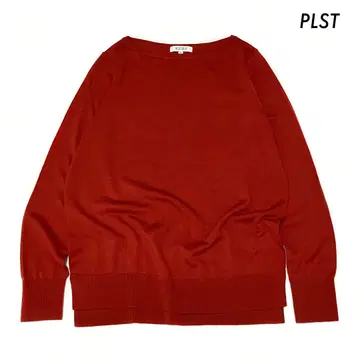 PLST 플라스테 엑스트라 파인 메리노 긴팔 니트 레드 빨간색