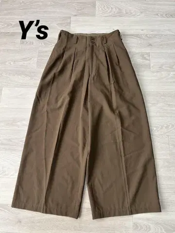 Y's 와이즈 턱 와이드 팬츠