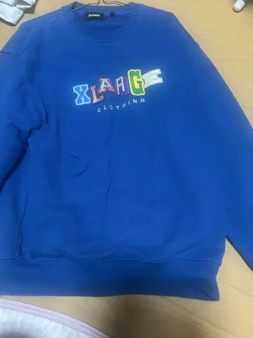 XLARGE 파랑 맨투맨 트레이닝복