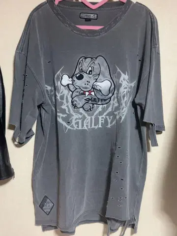 즉시 구매 GALFY 염색염색 강아지 보로보로 반팔 T셔츠 XL