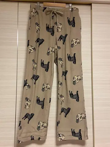 Croft&Barrow 강아지 프린트 플리츠 팬츠