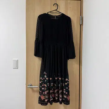 ZARA 포멀 원피스 튤 블랙 플레어 슬리브 원피스