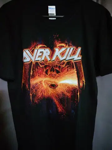 OVER KILL 2016년 투어 T셔츠 SizeL 정품 새상품 미사용