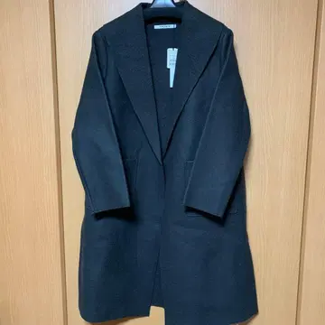 스콧 클럽 계열 롱 코트 차콜 새상품