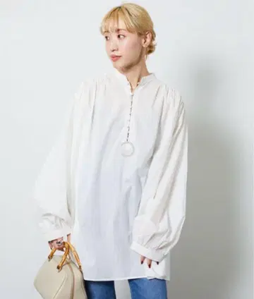 FREAK'S STORE 인도 싸개 버튼 블라우스