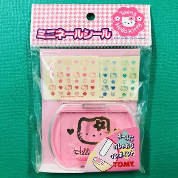 레어 미개봉 새상품 1997년제 헬로키티 미니 네일 씰 TOMY