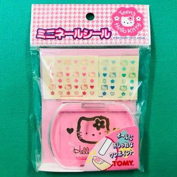레어 미개봉 새상품 1997년제 헬로키티 미니 네일 씰 TOMY
