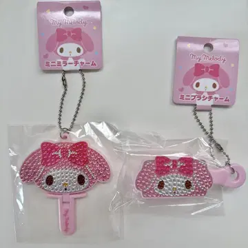 마이멜로디 미니 브러시 참 미니 거울 키라데코