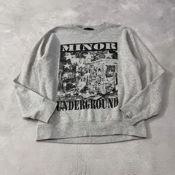 Roushatte 맨투맨 그레이 LL Minor underground