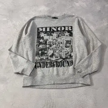 Roushatte 맨투맨 그레이 LL Minor underground