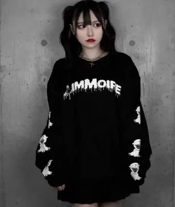 DIMMOIRE 로고 sheep 트레이닝복 블랙