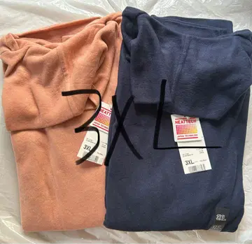 유니클로 UNIQLO 히트텍 플리스 터틀넥 (긴팔) 3XL 2장 세트