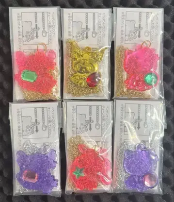 반짝반짝 펜던트 쿠로미 폼폼푸딩 키티 시나몬 6개 묶음 판매