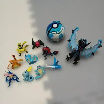 포켓몬 피규어 세트 10개 몬스터볼 포함