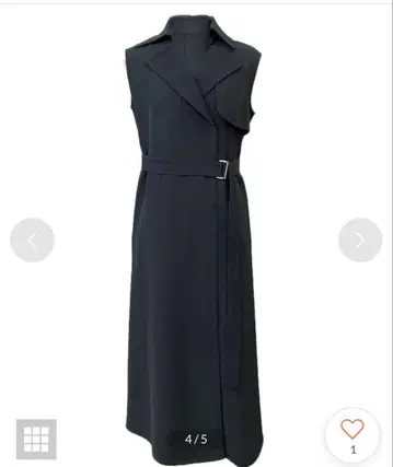 anauans 벨트 네이비 트렌치 롱 원피스 베스트