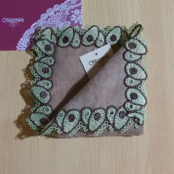 치카자와 레이스 손수건 아보카도