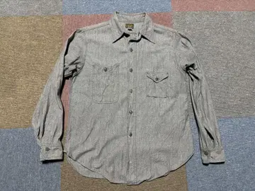 BIG YANK 샴브레이 셔츠 블랙 깨소금 가챠 포켓