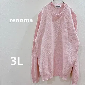 [renoma] 핑크 니트 스웨터 3L 빅 사이즈