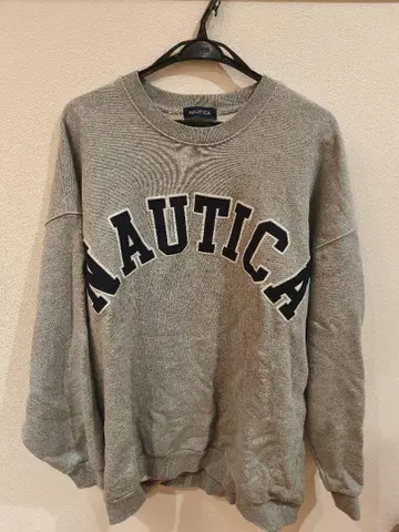 NAUTICA 그레이 맨투맨 트레이닝복 XL