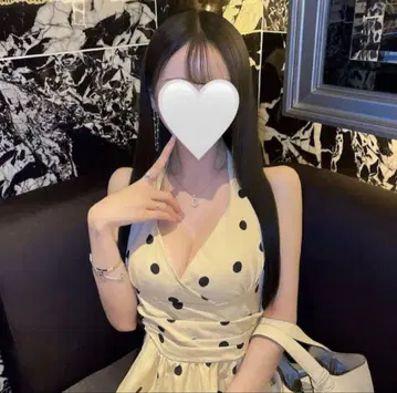 리본 넥 도트 무늬 원피스 M 앤드 마리 다리치