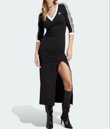 adidas 블랙 롱 원피스