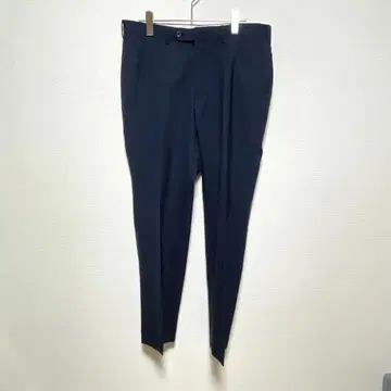 울 100% 네이비 슬랙스 남성용 A86 안감 부착 비즈니스 팬츠