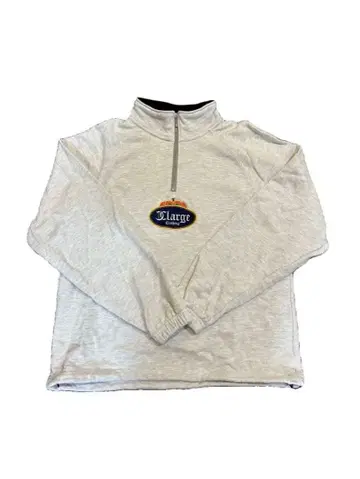 XLARGE 남성용 크라운 하프 지퍼 맨투맨