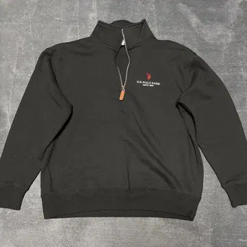 랄프 로렌 U.S. POLO ASSN. 블랙 하프 지퍼 M 사이즈