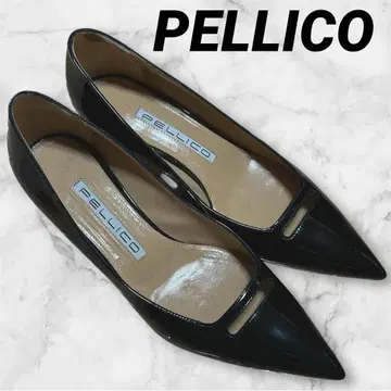 새상품급 PELLICO 펠리코 아네리 에나멜 펌프스 블랙 37.5