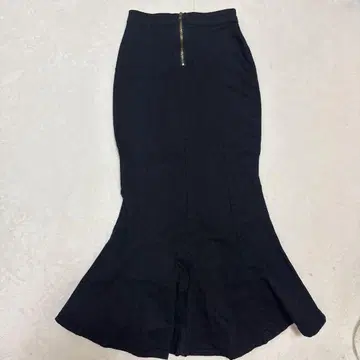 머메이드 롱 스커트 데님 블랙