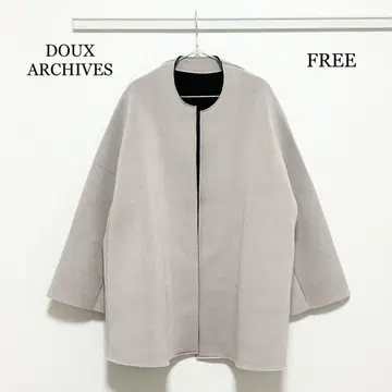 0487 DOUX ARCHIVES 본딩 미들 코트 FREE 사이즈