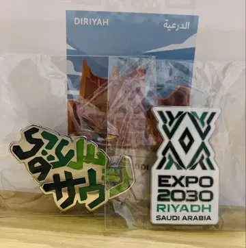 박람회 EXPO 2030 사우디아라비아 리야드 핀 배지 2종류