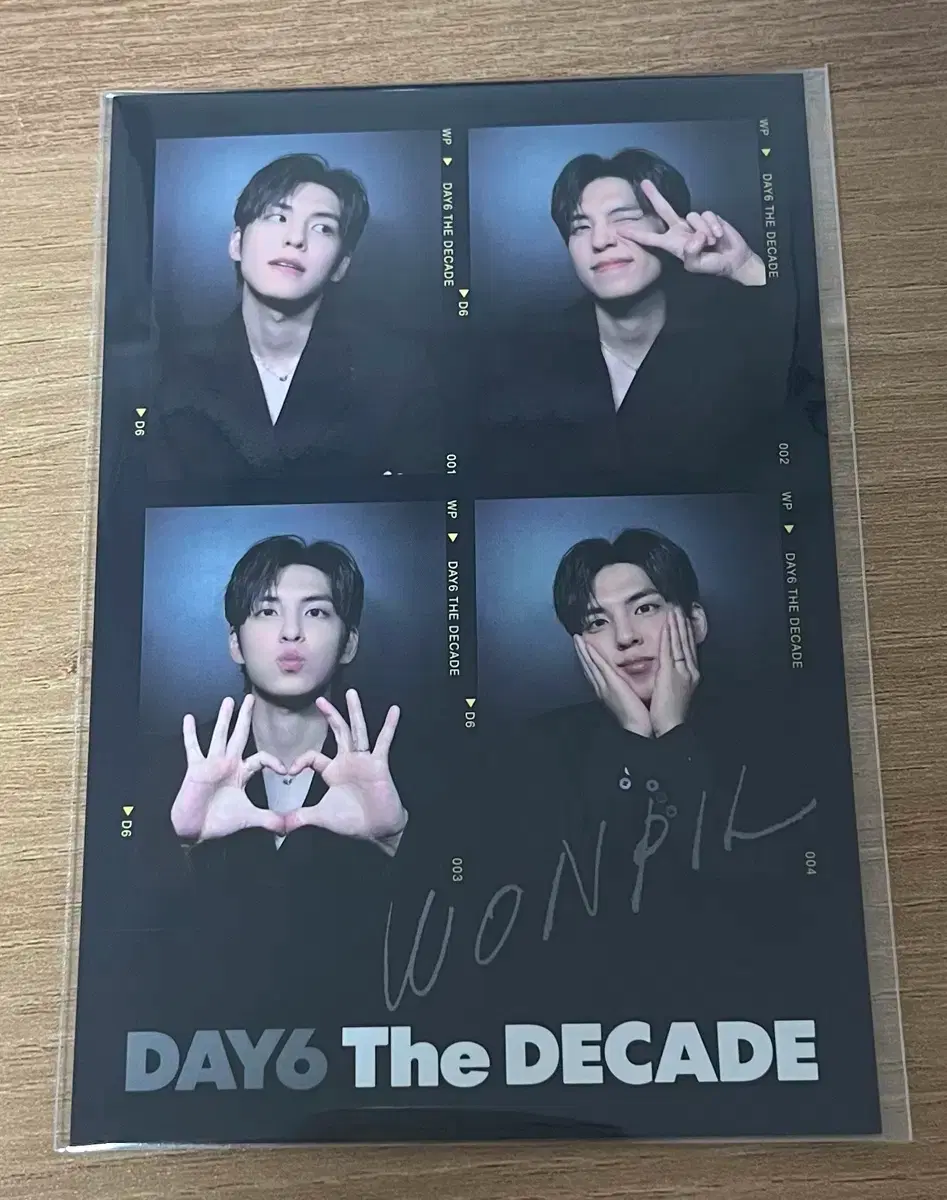 Day6 The Decade album first press limited edition sealed four-cut Wonpil