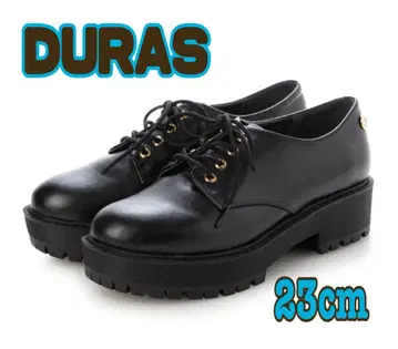 DURAS 통굽 로퍼 캐주얼 슈즈 23cm 블랙