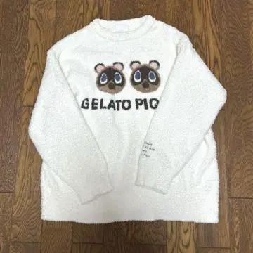 젤라또피케 동물의 숲 츠부마메 자카드 풀오버