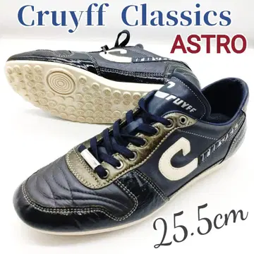 천연 가죽 크루이프 아스트로 레더 슈즈 25.5cm 네이비 요한 크루이프