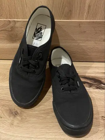 Vans AUTHENTIC 블랙/블랙 오센틱 25cm