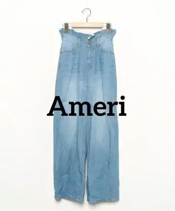 Ameri 배기 데님 블루