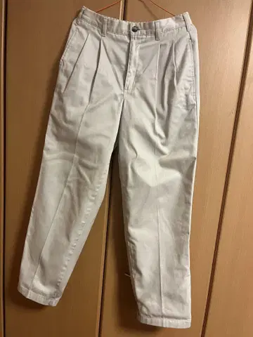 L.L.Bean 화이트 치노 팬츠 더블 컴포트 허리