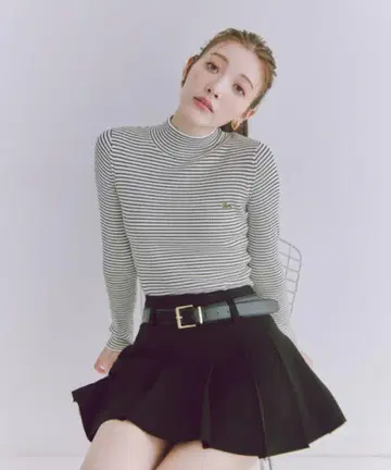 snidel 벨트 포함 스카 숏 팬츠 (size 0, BLACK)