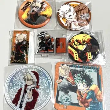 나의 히어로 아카데미아 바쿠고 카츠키 묶음 판매 캔뱃지 키링 코스터