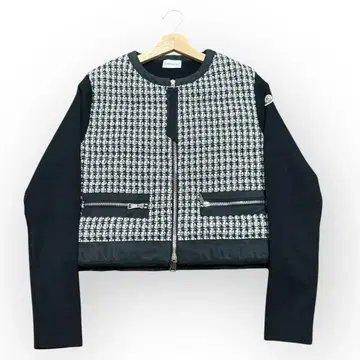 [ 새상품급 ] MONCLER 레모네이 테크니컬 트위드 집업 가디건