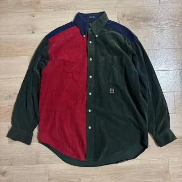 90s TOMMY HILFIGER 타미힐피거 코듀로이 셔츠 M
