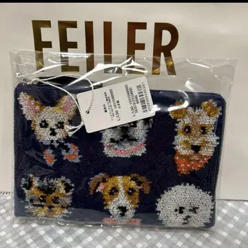 FEILER LOVERARY 러브러리 도기 플랫 파우치