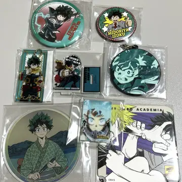 나의 히어로 아카데미아 미도리야 이즈쿠 데쿠 묶음 판매 캔뱃지 코스터
