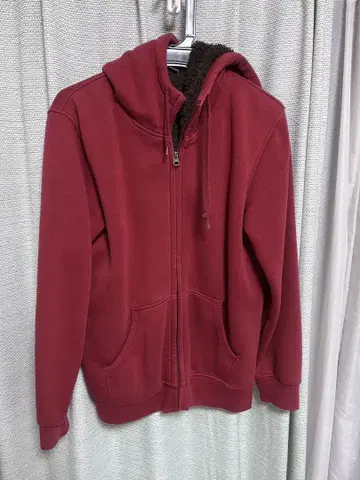플리스 후드티 후드 부착 UNIQLO